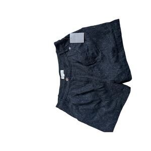 Anthropologie Babakul size 10 black new tags button and zipper close tweed